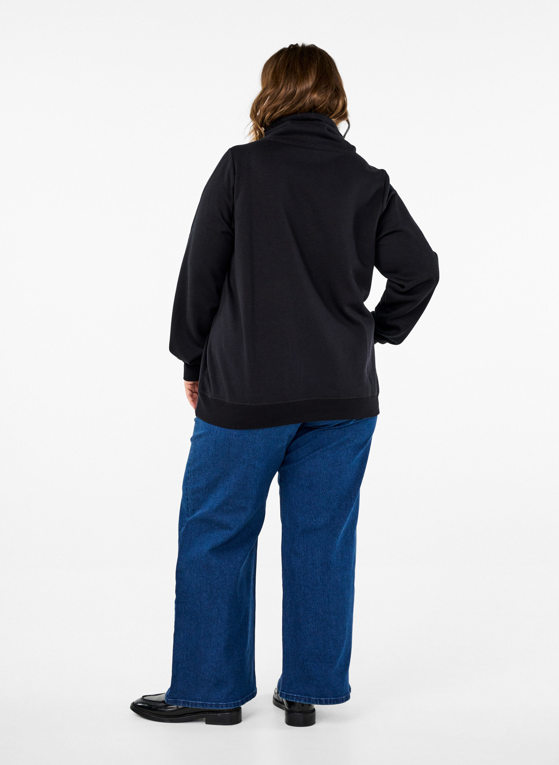 ZizzifashionWide-leg jeans, Blue, Model image number 1