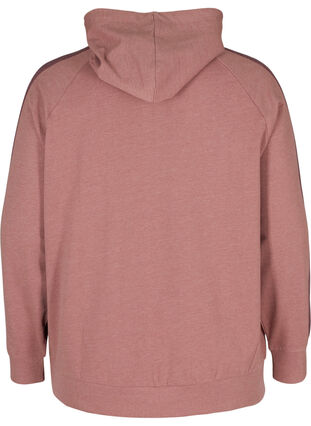 Sweatshirt with a hood and pocket, Rose Taupe Melange, Packshot image number 1