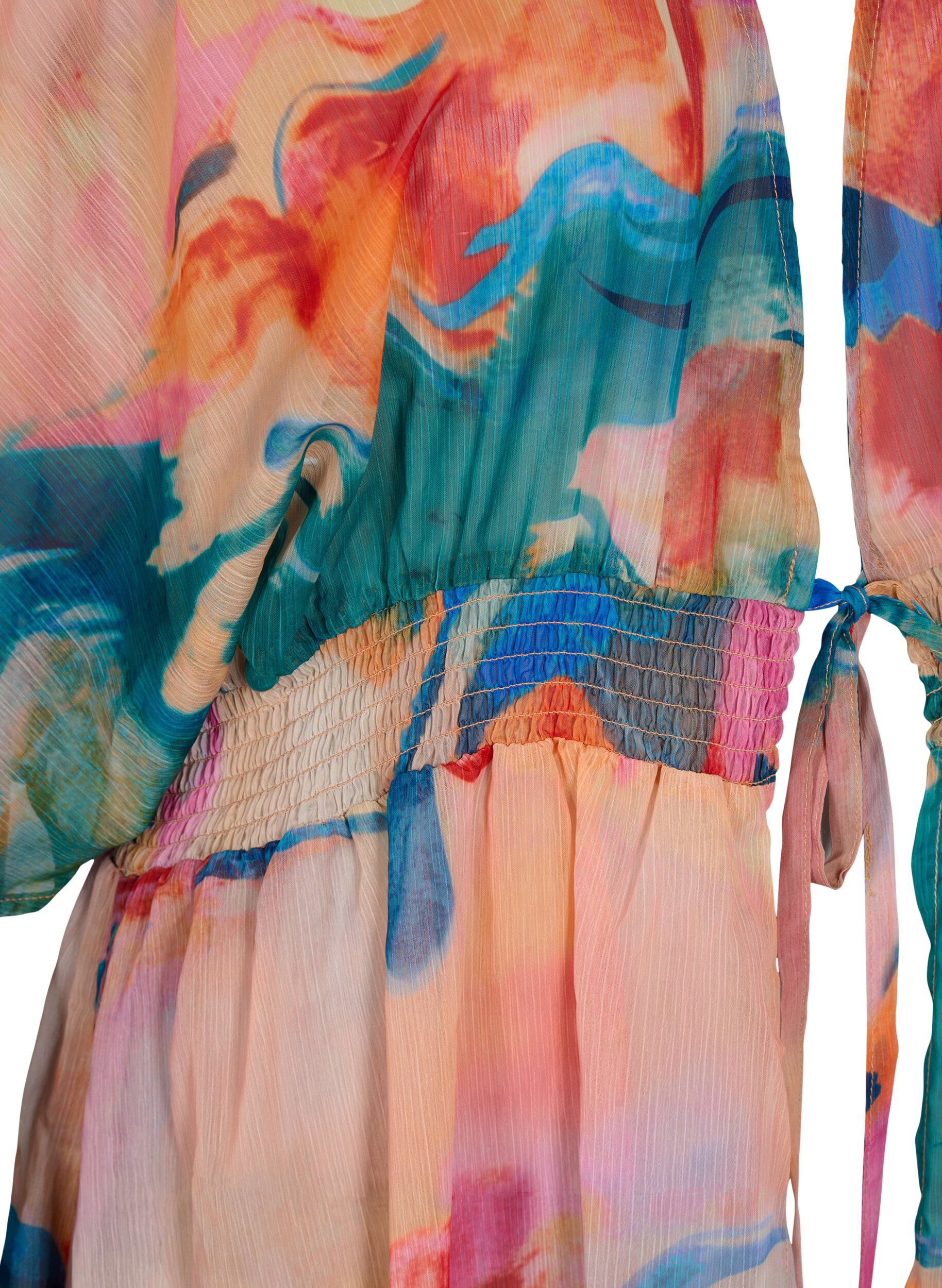 Zizzifashion Beach printed kimono, Watercolor, Packshot image number 2