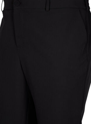 Straight leg trousers with pockets, Black, Packshot image number 2