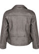 Distressed imitation leather jacket, Dark Grey Wash, Packshot image number 1