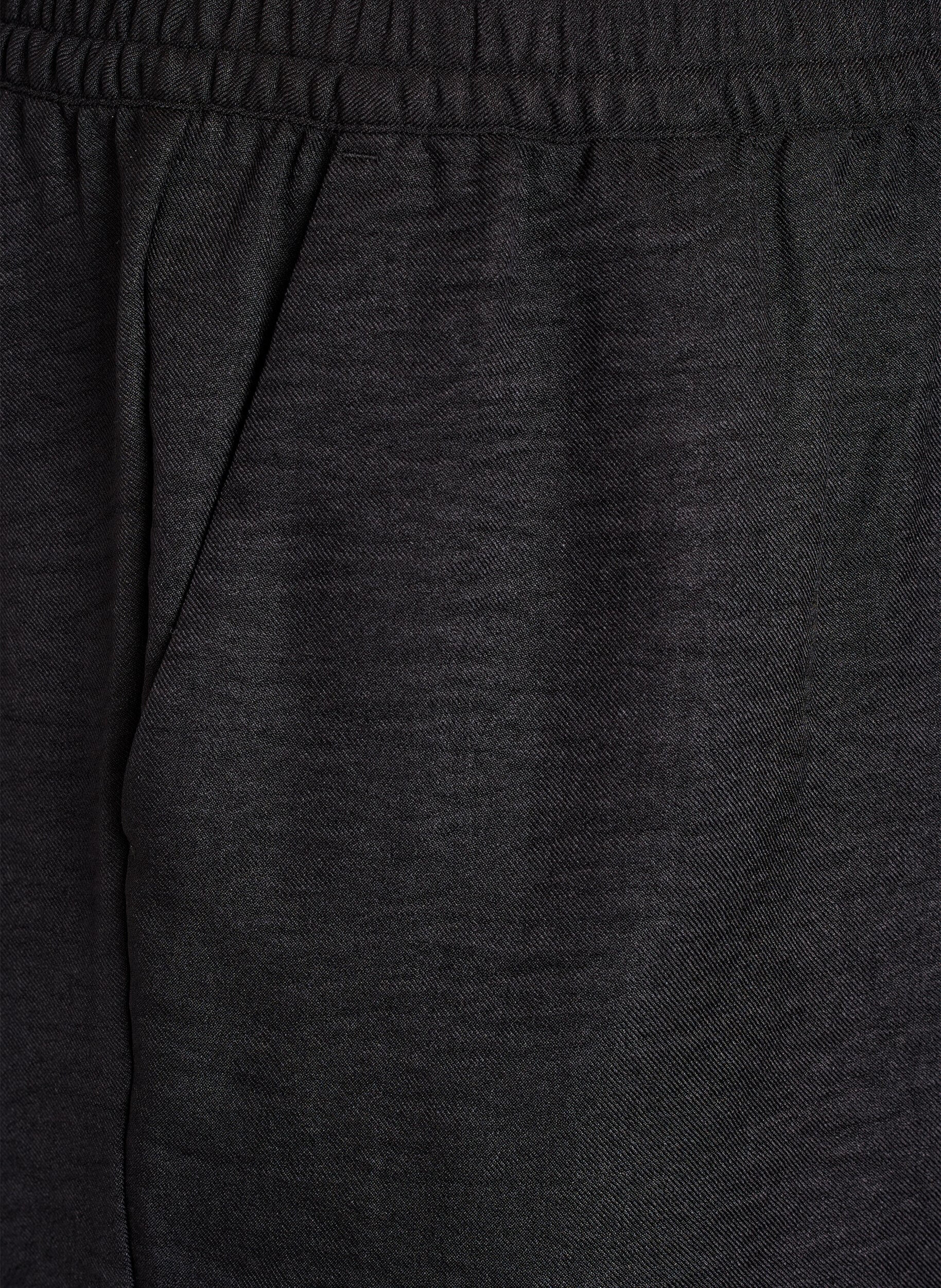 Zizzifashion Shorts with pockets and high waist, Black, Packshot image number 2