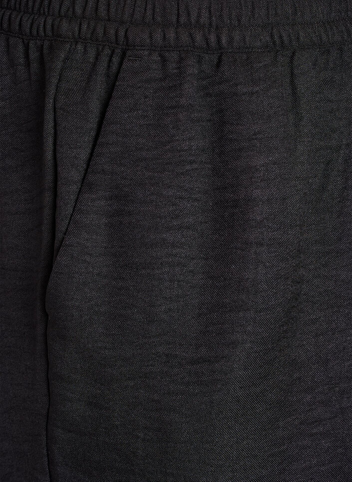 Shorts with pockets and high waist, Black, Packshot image number 2