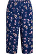 Culotte trousers with print, Blue, Packshot image number 0