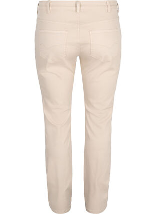 Cotton blend trousers, Sand, Packshot image number 1