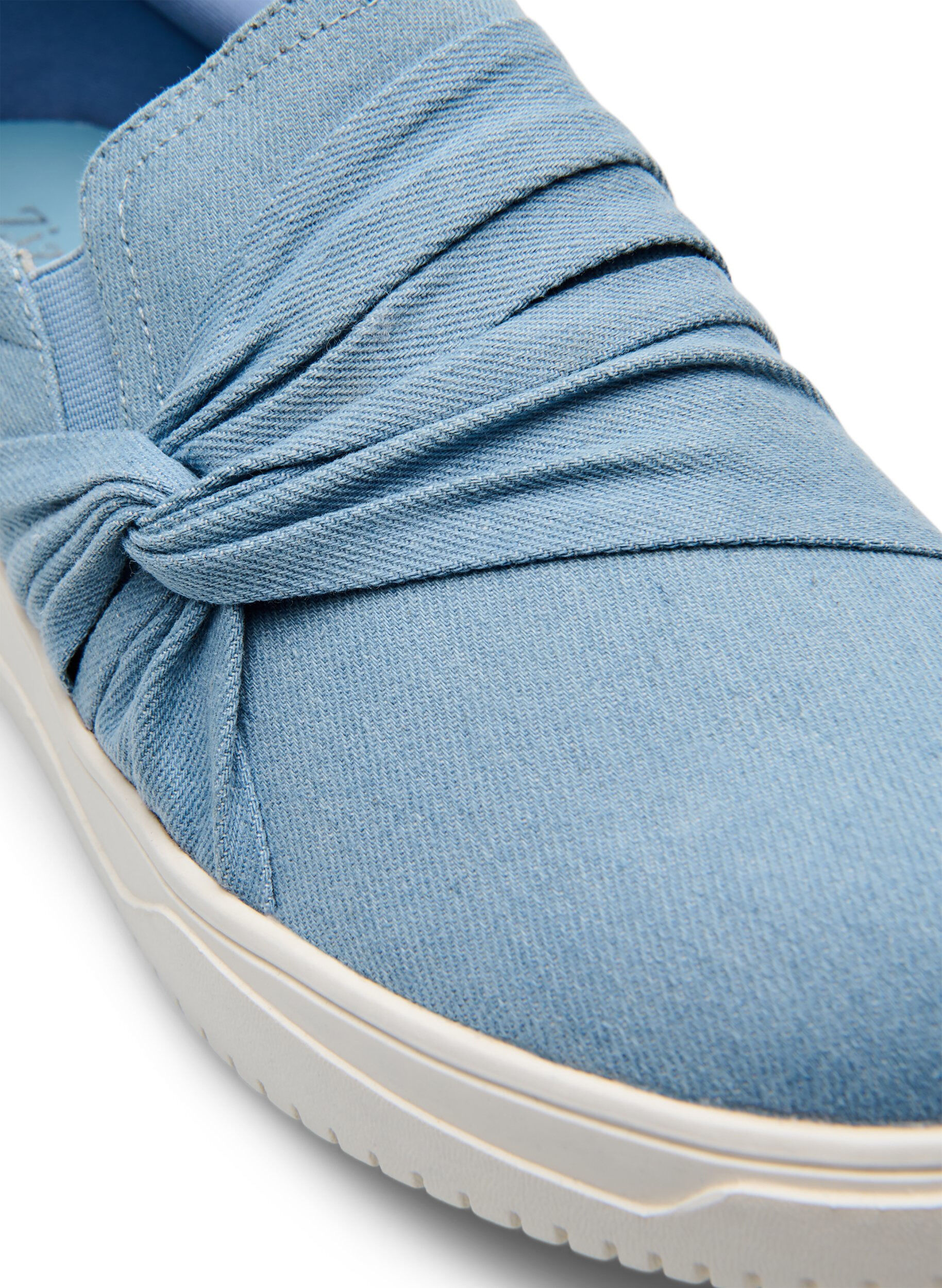 Zizzifashion Wide fit - Slip-on with knot detail, Blue, Packshot image number 3