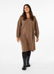 Long sleeved rib knit dress, Caribou Mel., Model image number 2