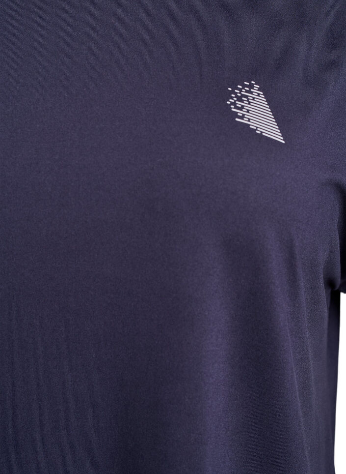 Solid-coloured training T-shirt, Blue, Packshot image number 2