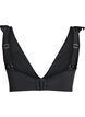 Bikini top with ruffle details, Black, Packshot image number 1