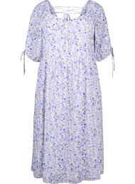 Summer dress with floral print and lace details, Sand Verbena AOP, Packshot