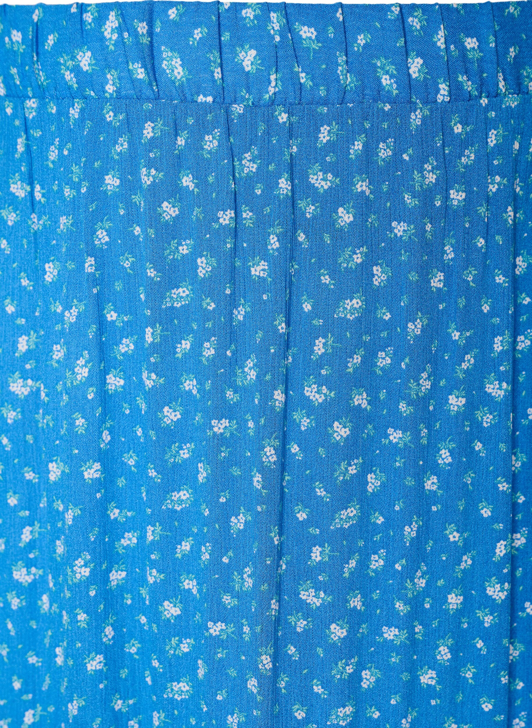 Zizzifashion Long skirt with elasticated waist, Blue, Packshot image number 2