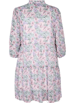 Tunic with 3/4 and floral print, Flower AOP, Packshot image number 1