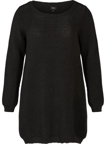 Knit dress, Black, Packshot image number 0