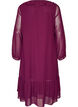 Party dress with ruffle details and V-neck, Red, Packshot image number 1