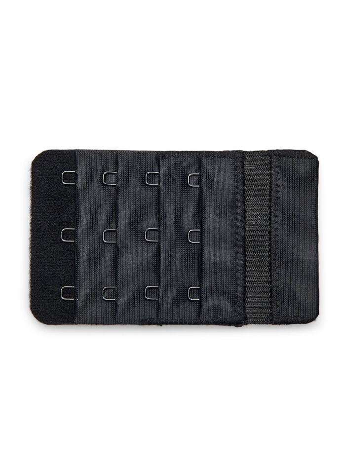 Bra extender with three hooks, Black, Packshot image number 0