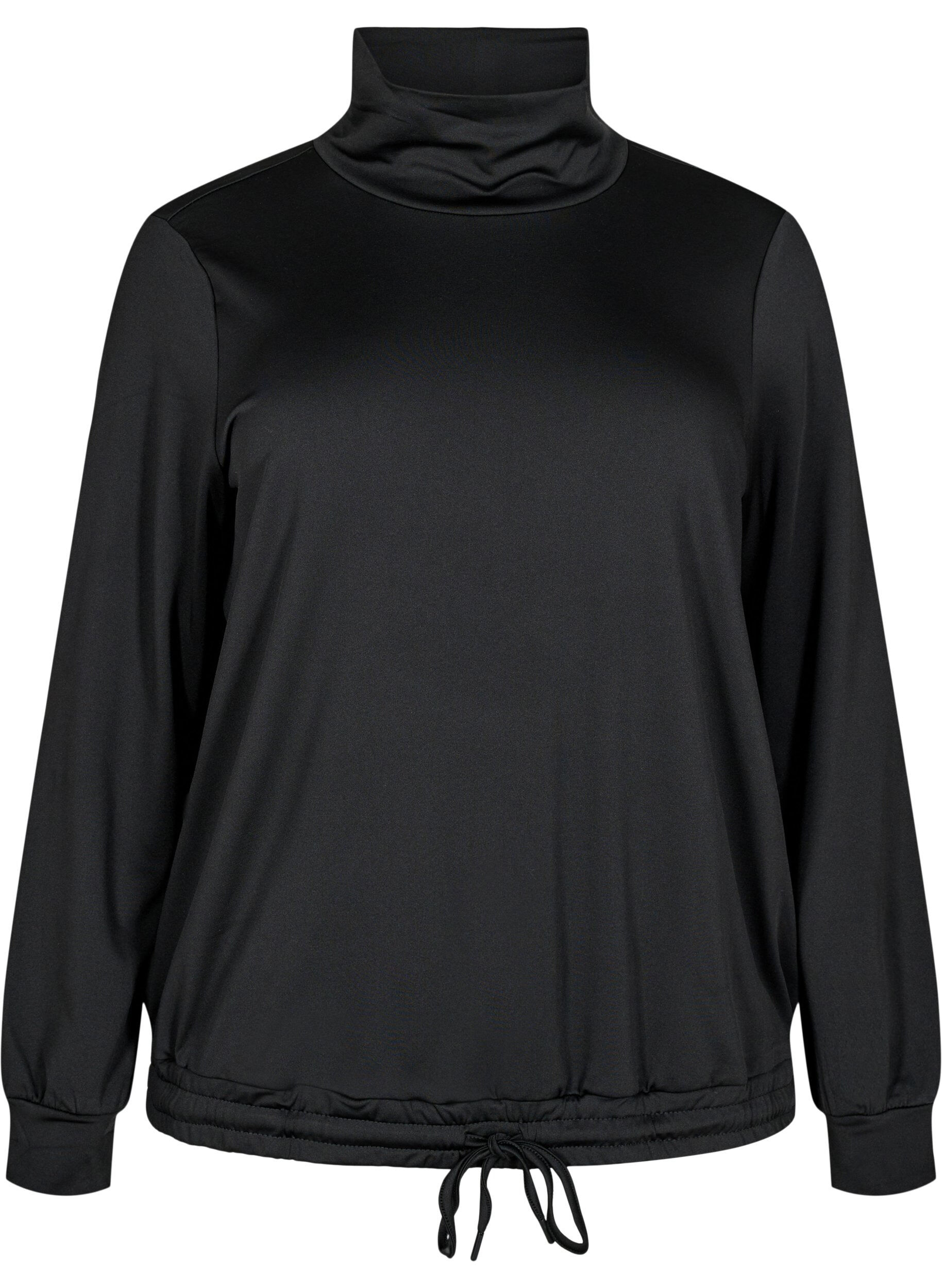 Zizzifashion High-neck workout top, Black, Packshot image number 0