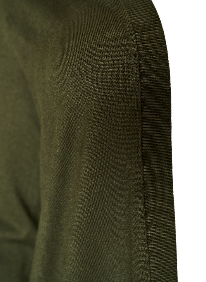 Long knitted cardigan in a viscose blend, Green, Packshot image number 2