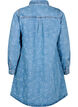Denim dress with heart pattern, Blue, Packshot image number 1