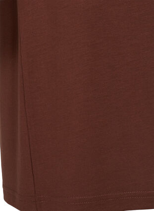 Solid colour long-sleeved dress with V-neck, Rocky Road, Packshot image number 3