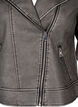 Distressed imitation leather jacket, Dark Grey Wash, Packshot image number 2