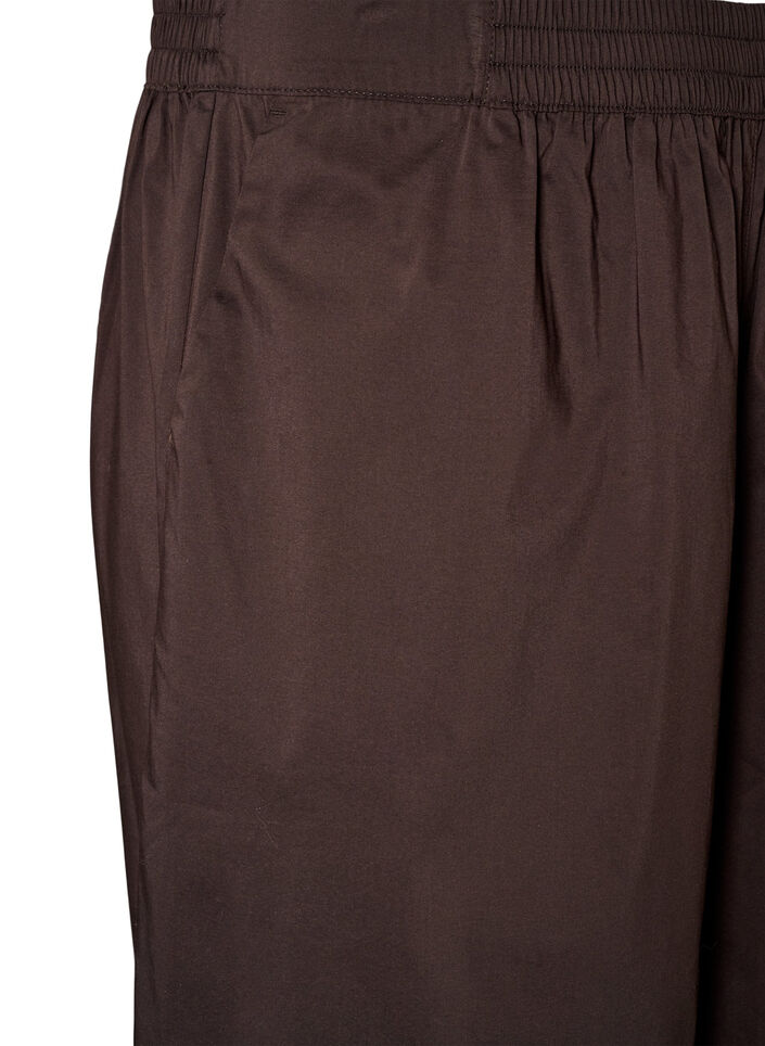 Balloon trousers with pockets and an elasticated waistband, Brown, Packshot