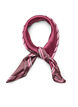 Square scarf in a satin-look with a patterned design, Red, Packshot image number 0