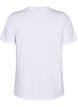 T-shirt in organic cotton with a round neck, Bright White, Packshot image number 1