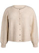 Cardigan with wool and alpaca and decorative buttons, Beige, Packshot image number 0