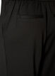 Loose jersey trousers with a high waist, Black, Packshot image number 3