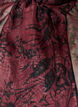 Sheer shirt blouse with floral pattern and tie detail, Dark Bordeaux, Packshot image number 2