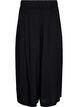 Culottes in viscose with a high waist and wide legs, Black, Packshot image number 0