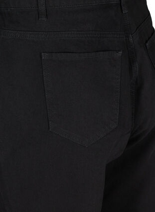 Slouchy fit cotton jeans, Black , Packshot image number 3
