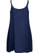 Solid colour strap dress in viscose, Blue, Packshot image number 1