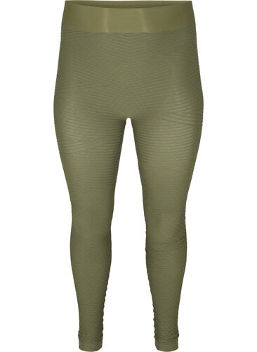 Long elasticated and textured leggings, Forest Night, Packshot image number 0