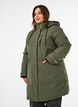 Water-repellent parka with a hood and functional details, Green, Model image number 0