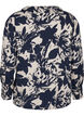 Long-sleeved shirt with print and V-neck, Navy Blazer AOP, Packshot image number 1
