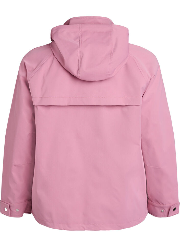 Short spring jacket with a detachable hood, Rose, Packshot image number 1