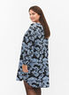 V-neck dress with print, Black B. Flower AOP, Model image number 1
