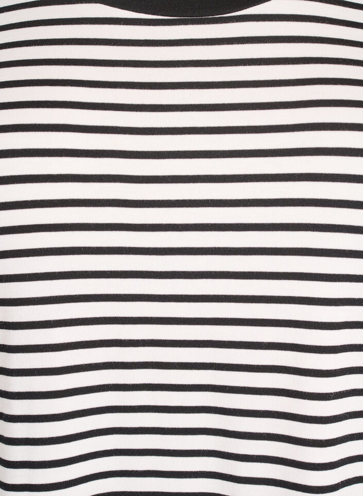 T-shirt with TENCEL&trade; Lyocell and stripes, White, Packshot image number 2