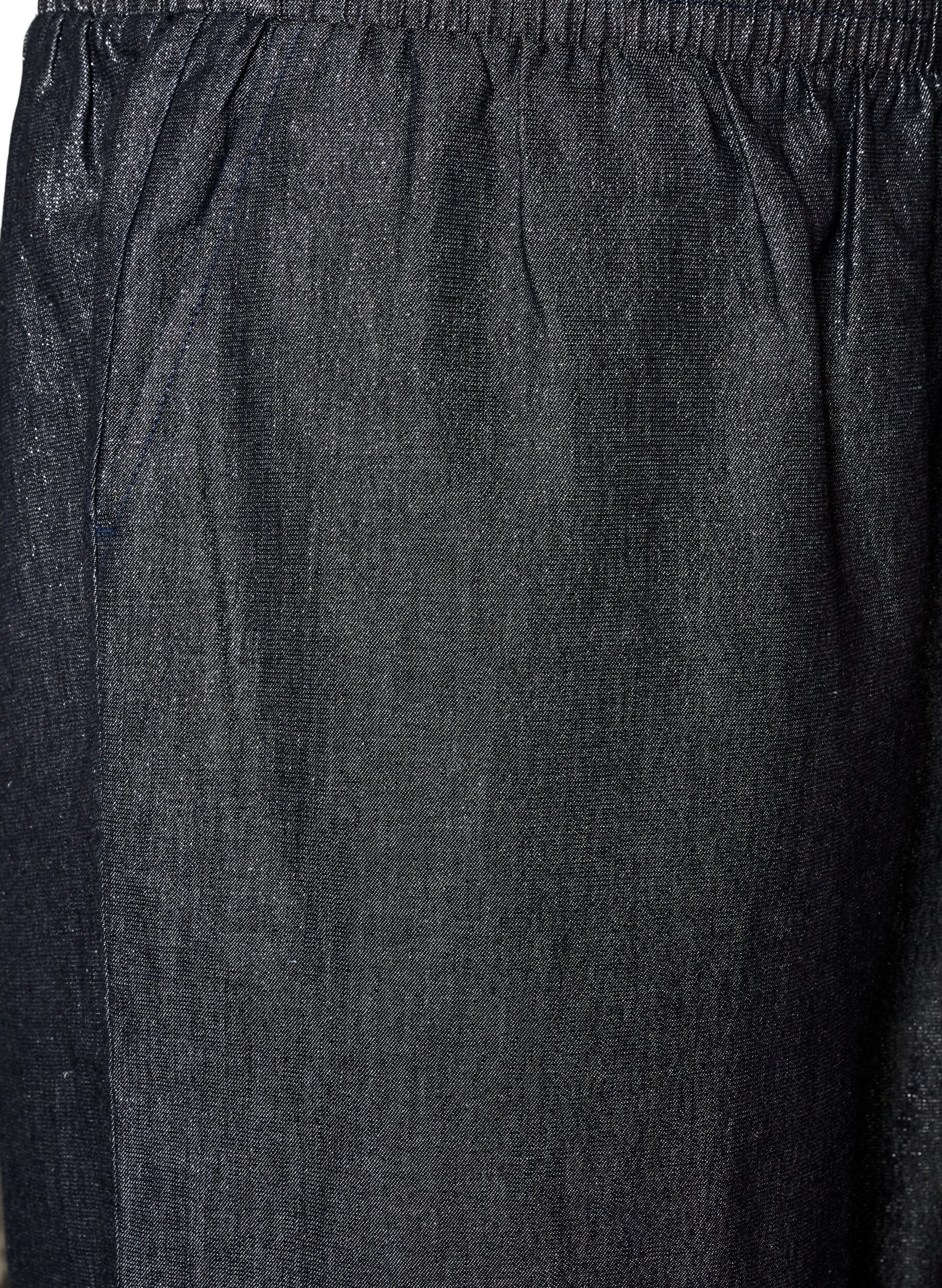 ZizzifashionStraight leg jeans with glitter thread, Grey, Packshot image number 2