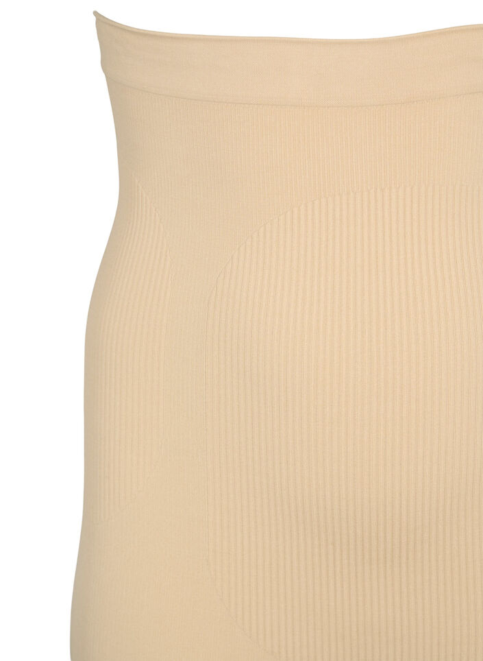 High waisted shapewear shorts, Beige, Packshot