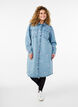 Denim dress with hearts and chest pockets, Light Blue, Model image number 0