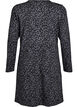 Long-sleeved dress with round neck and leopard print, Dark Grey Leo, Packshot image number 1