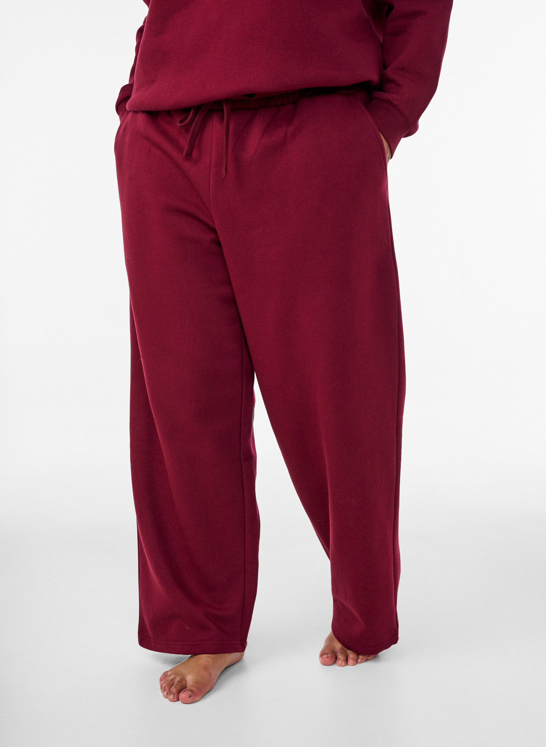 ZizzifashionSweatshirt with text print, Red, Model image number 3