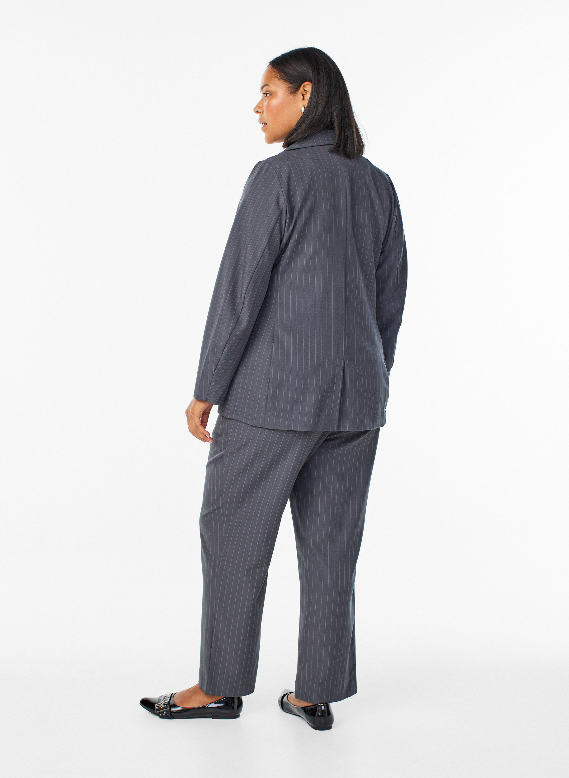 ZizzifashionLoose trousers with pockets, Dark Grey, Model image number 1