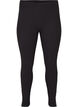 Viscose leggings with press studs, Black, Packshot image number 0