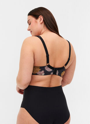Bra  with print and mesh, Night Sky Flower, Model image number 1