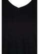 Basic t-shirt with v-neck, Black, Packshot image number 2