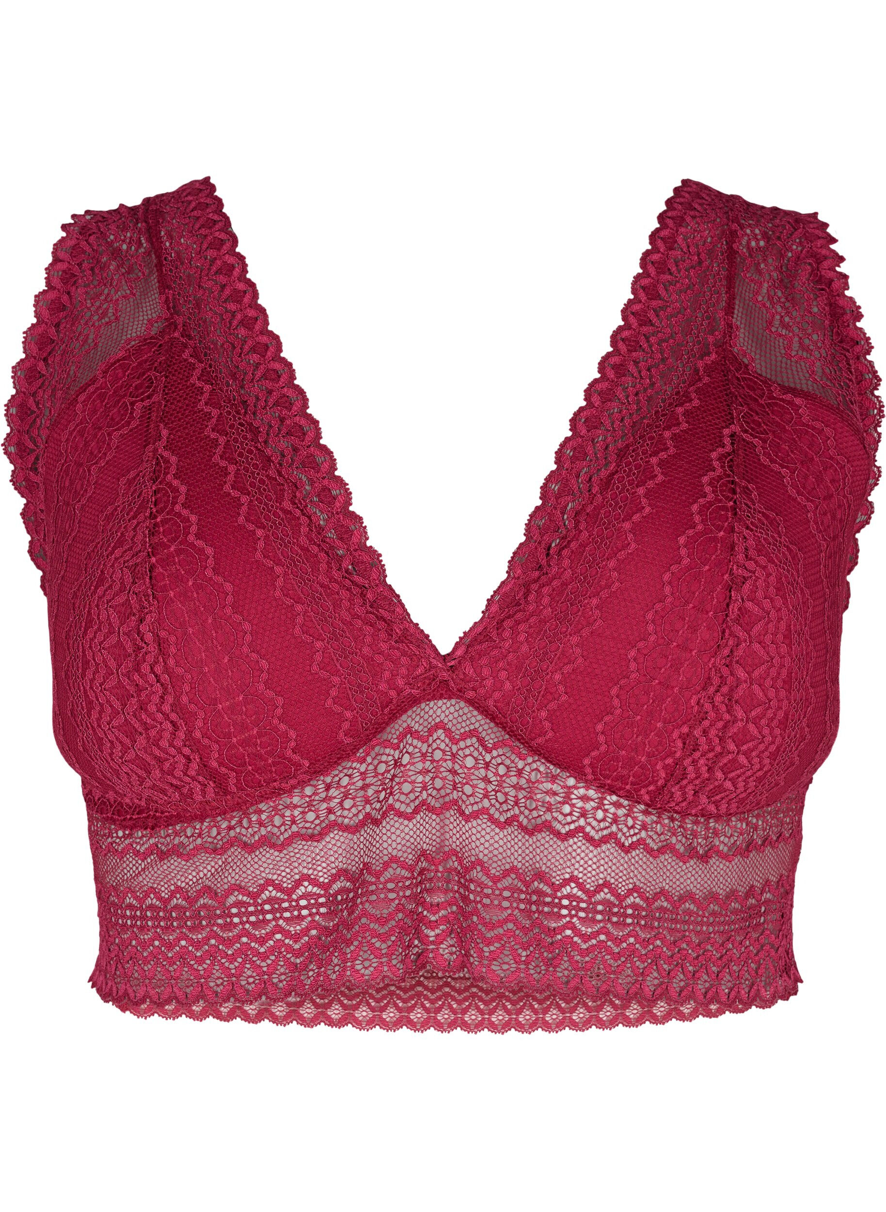 Lace bra with soft padding