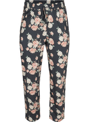 Pyjama bottoms , Blue Flower AOP, Packshot image number 0